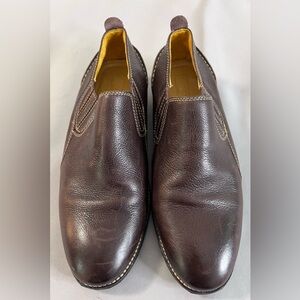Sandro Moscoloni Brazil Slip On Comfort Loafers Brown Pebbled Leather Mens 8.5 D